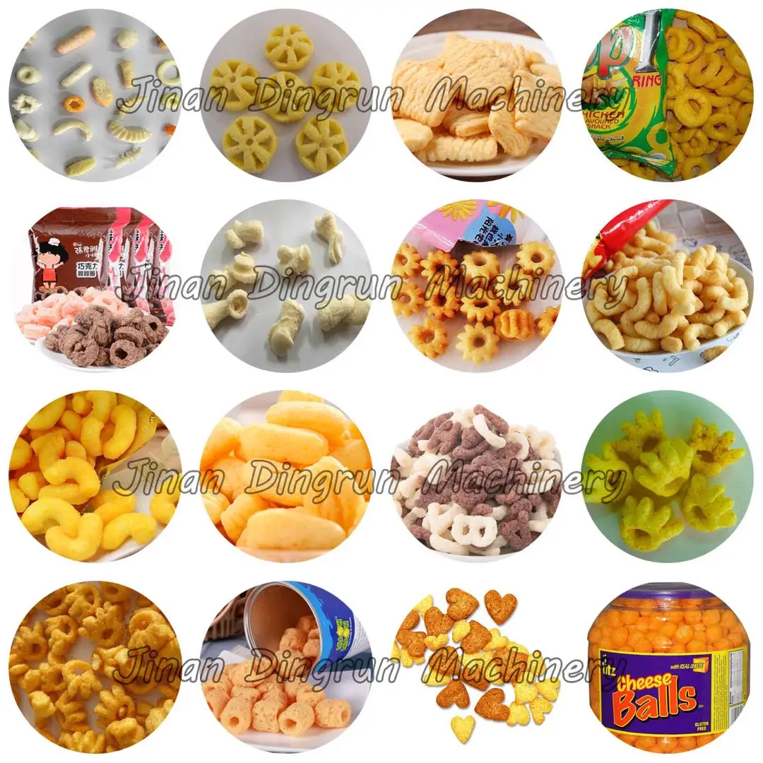 Corn Sticks Puffs Snack Processing Line Machine Complete Puffed Snacks Production Plant