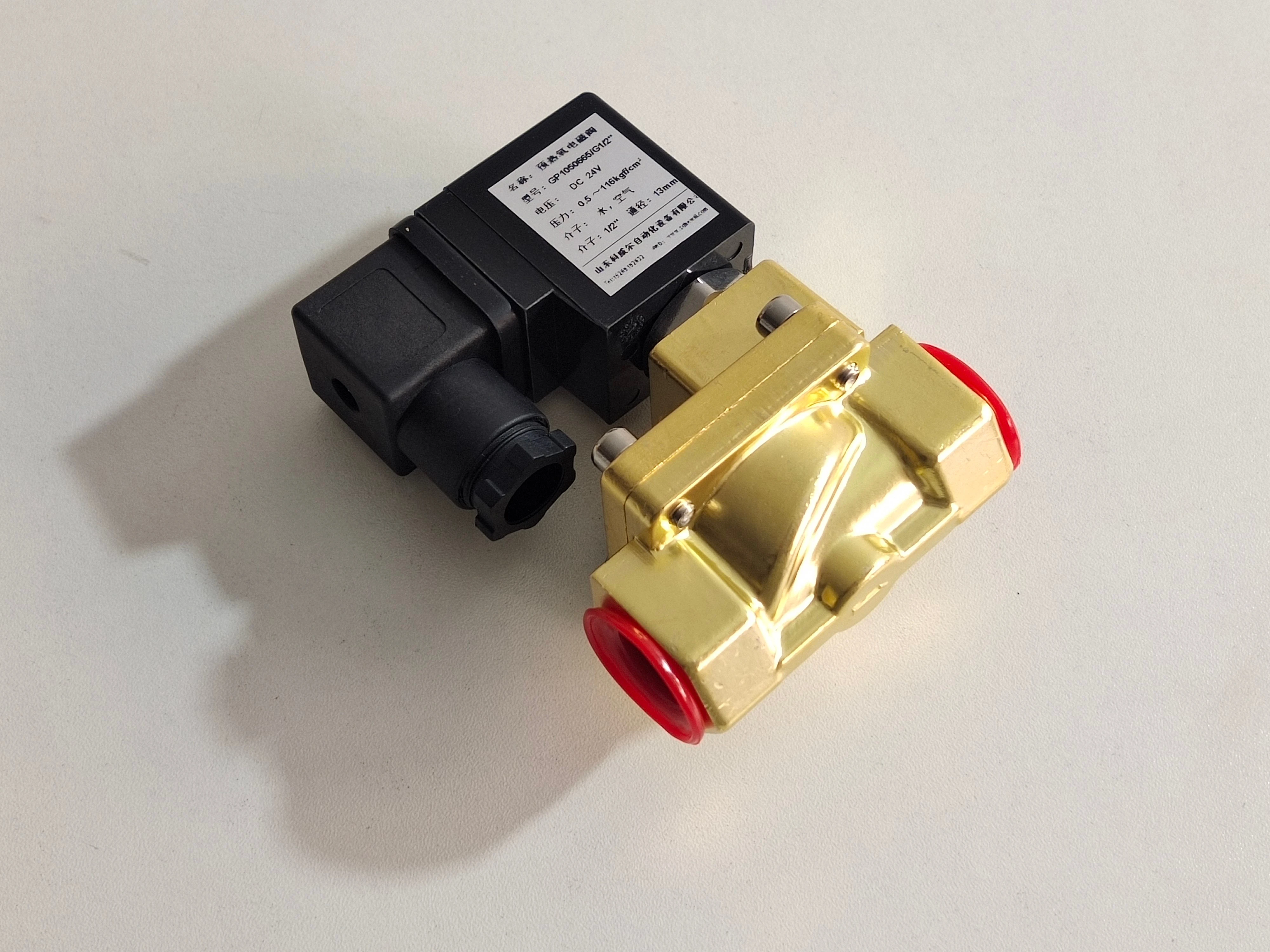 Preheating Oxygen Pressure Reducing Valve Water Air Oil Brass High Pressure Pilot Type Solenoid Valve