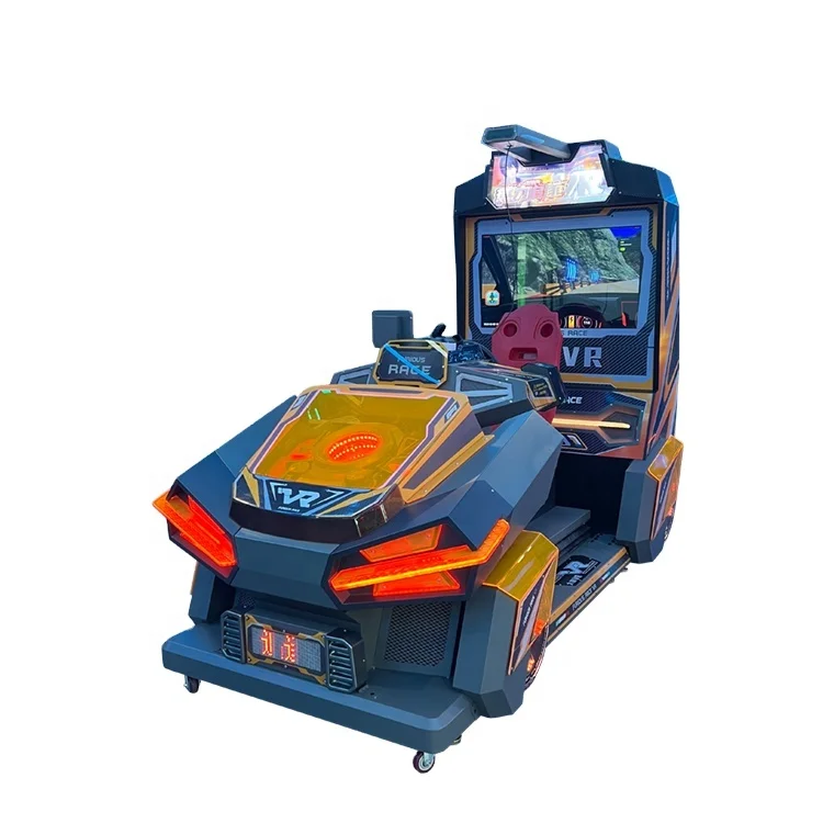 Theme Park Equipment 9D Virtual Reality Karting Racing Driving Simulator VR Game Car Machine