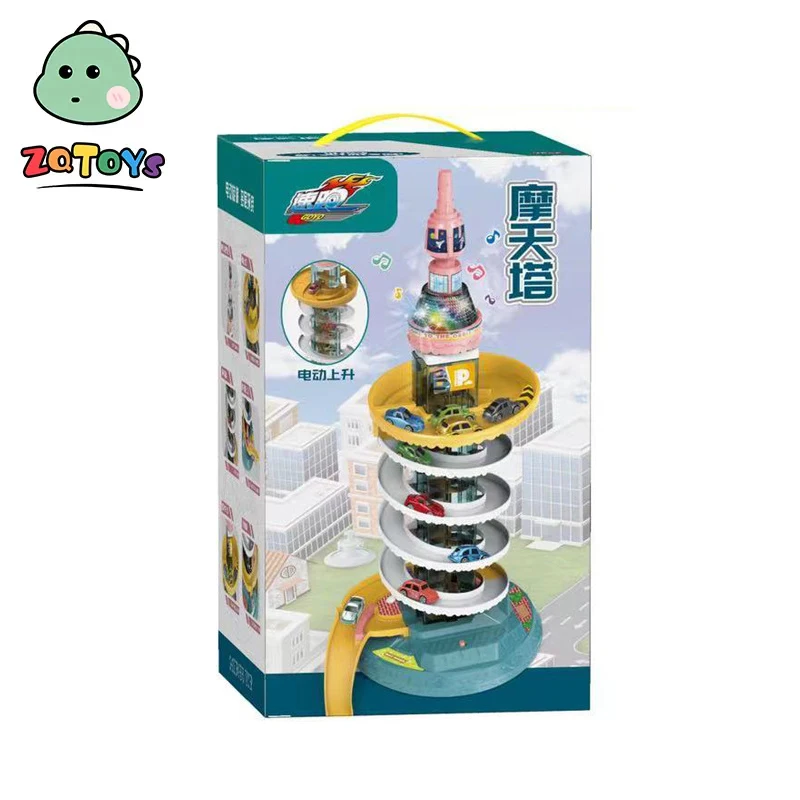 Zhiqu EPT toys New arrival luxury Building Garage parking lot toys with Toys vehicle