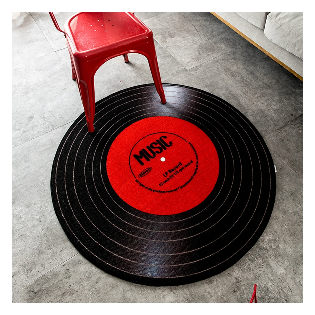 High Quality Personalized Hand Tufted  Disc Rug Video Game Custom CD Shape Round Design Rugs  acrylic carpet