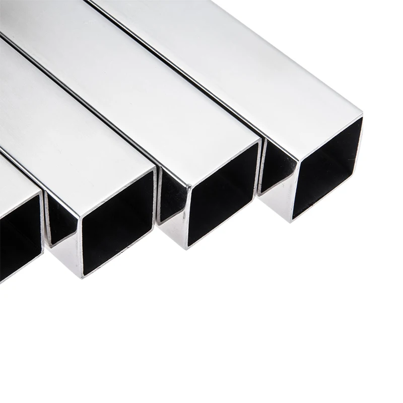 Factory 316l Welded Metal 2B SS 304 SS316 SS204 Pipes Tubes Square Rectangular steel Pipes