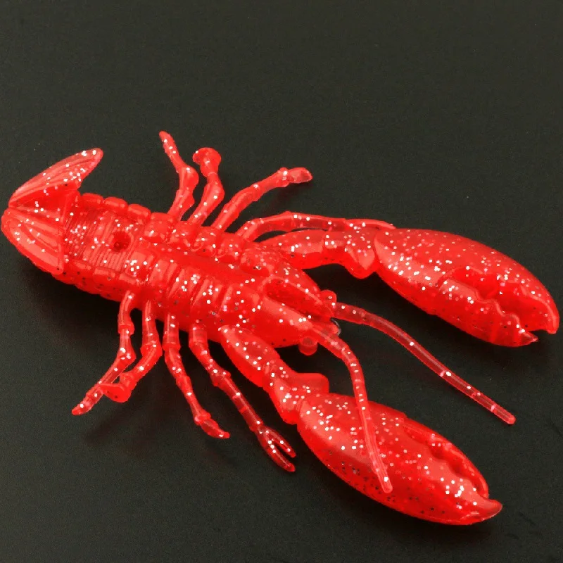 High Quality 9cm Artificial Soft Bait Crayfish Soft Lure for Freshwater Sea Fishing for Ocean Boat Bottom Fishing Techniques