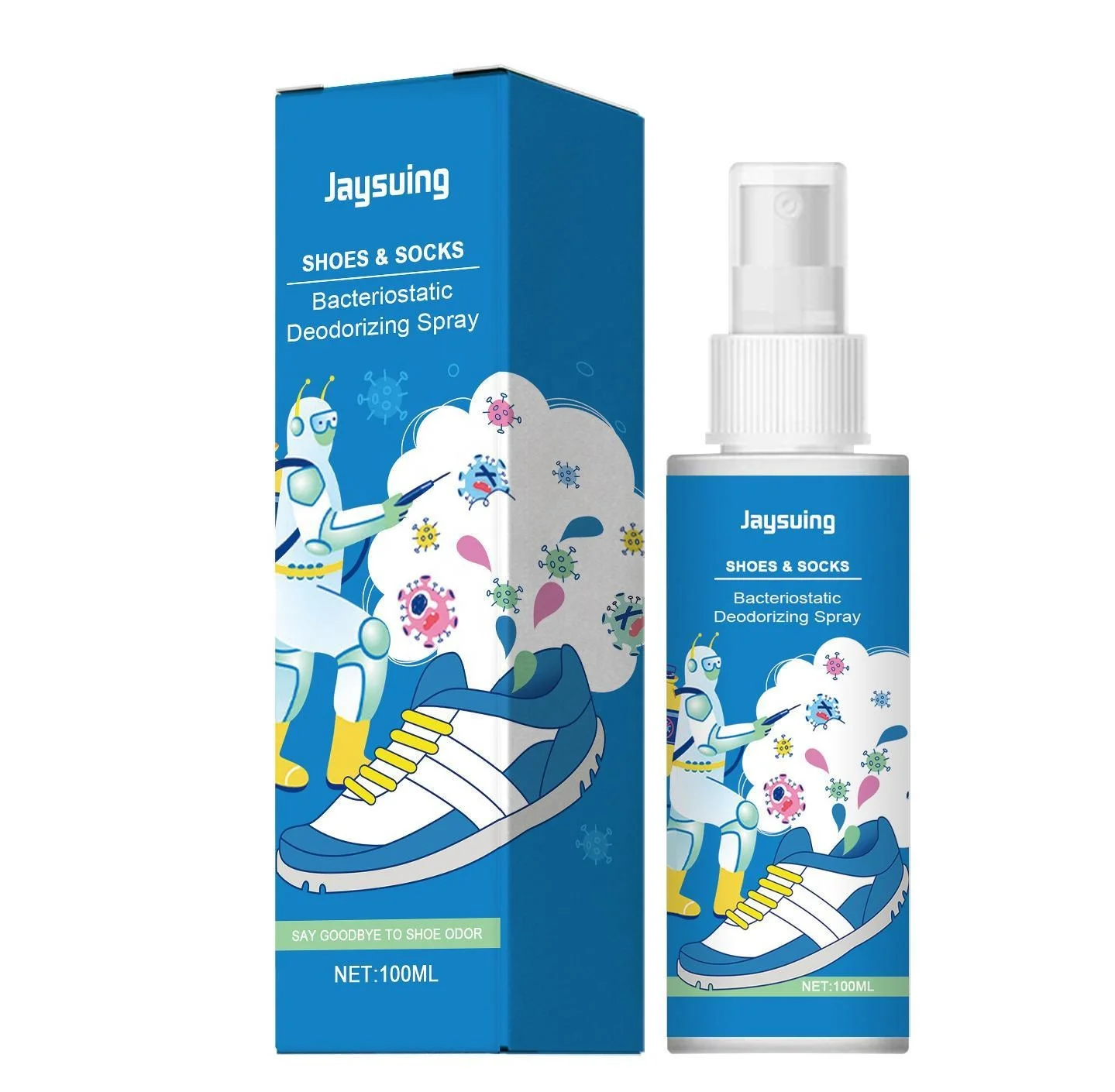 Private Label Remove Peculiar Smell Drying and Lasting Fragrance Shoe Cabinet Freshener Shoes and Socks Deodorizing Spray