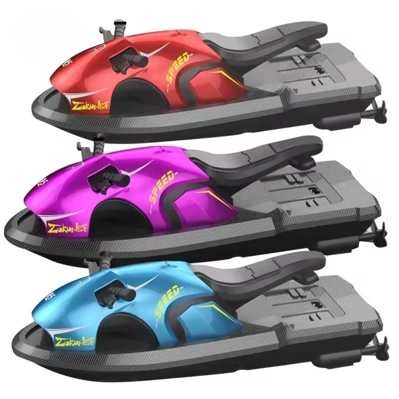 Speedboad Wave Speeder Rc Toy For Children, Plastic Powerful Cool Outdoor Pool Sea Watercraft Remote Control Motorboat