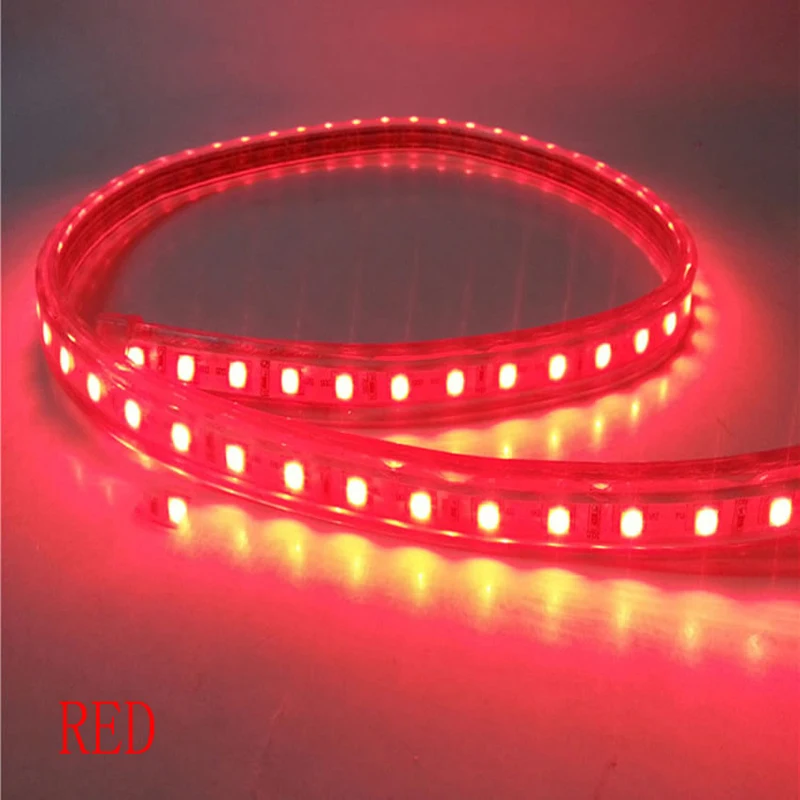  Умные световые полосы 220 в 100 м декоративная светодиодная SMD 5050 RGB синяя желтая гибкая Водонепроницаемая лента