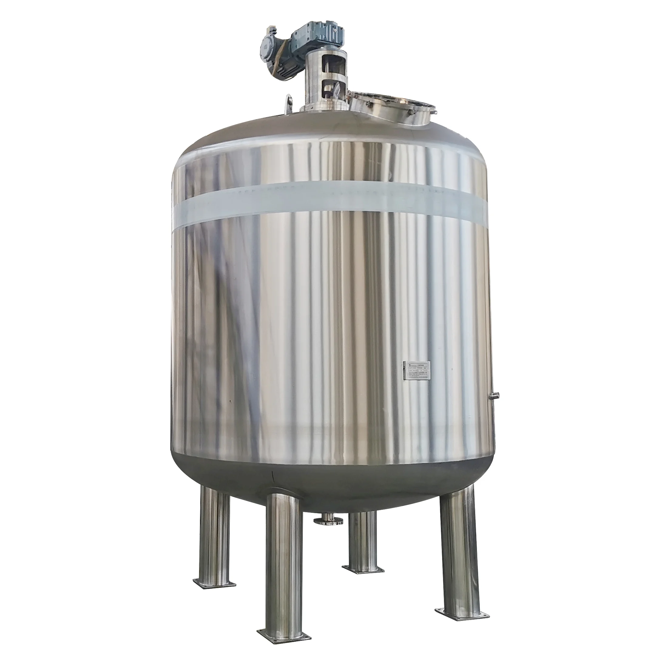 High pressure vessel jacketed chemical reactor mixing tank for food and pharmaceutical