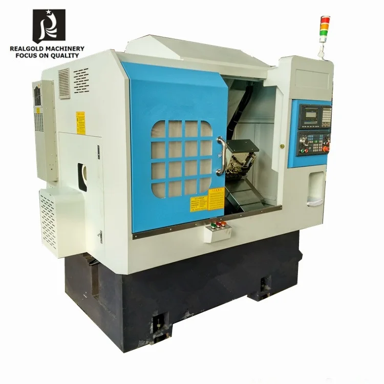 cnc slant bed CK46D-8 cnc lathe with drive tool
