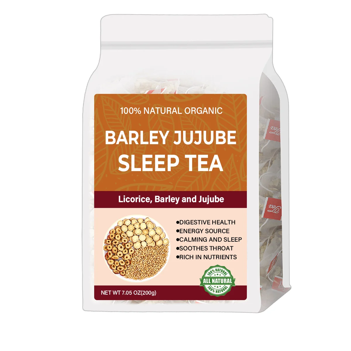 Barley Tea Herbal Flavor Roasted herbal tea with dried jujube health care tea