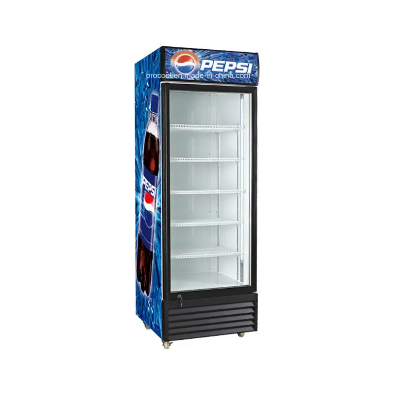  Высококачественный Вертикальный холодильник для напитков Pepsi дисплей и рекламное устройство охлаждения холодильное
