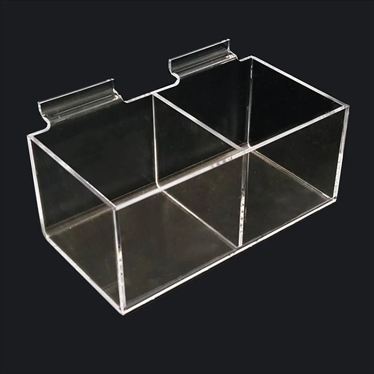 Acrylic Slatwall Tray acrylic display riser Slatwall Bins And Trays