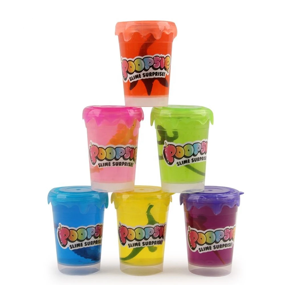 12 PCS Safety toys crystal educational crazy animal soft mini plastic slime manufacturer