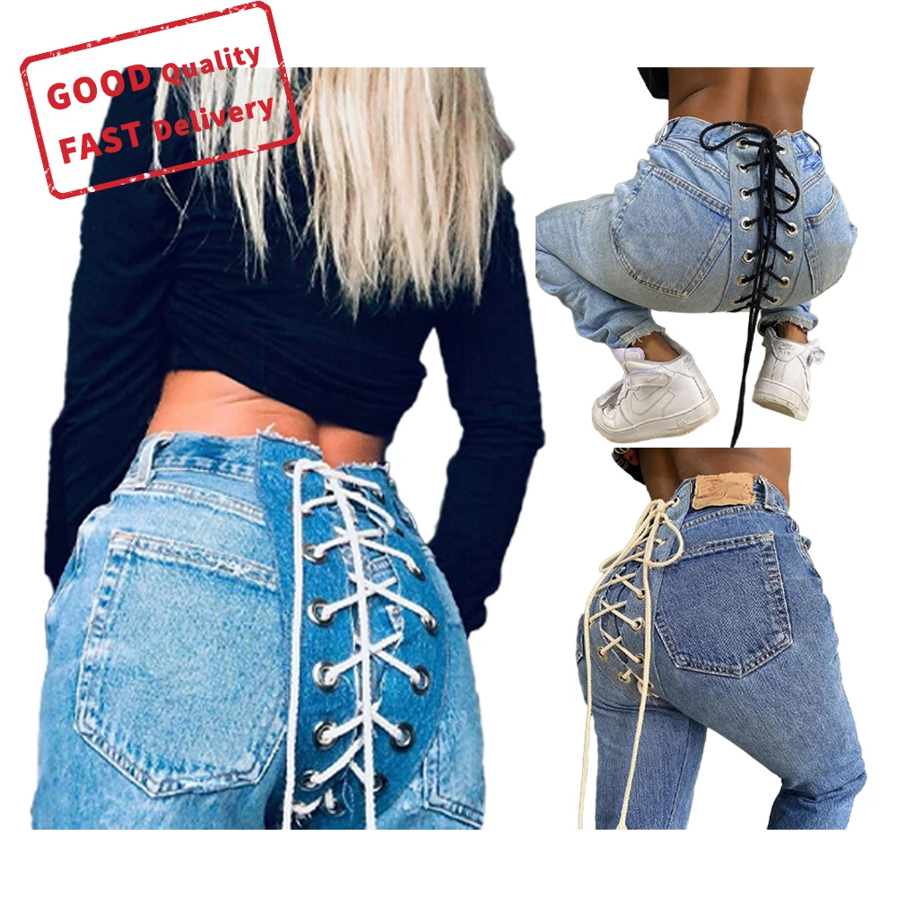 GQ0025 hot sale women jeans slim joker straight leg denim pants levy jeans fashionable casual jeans