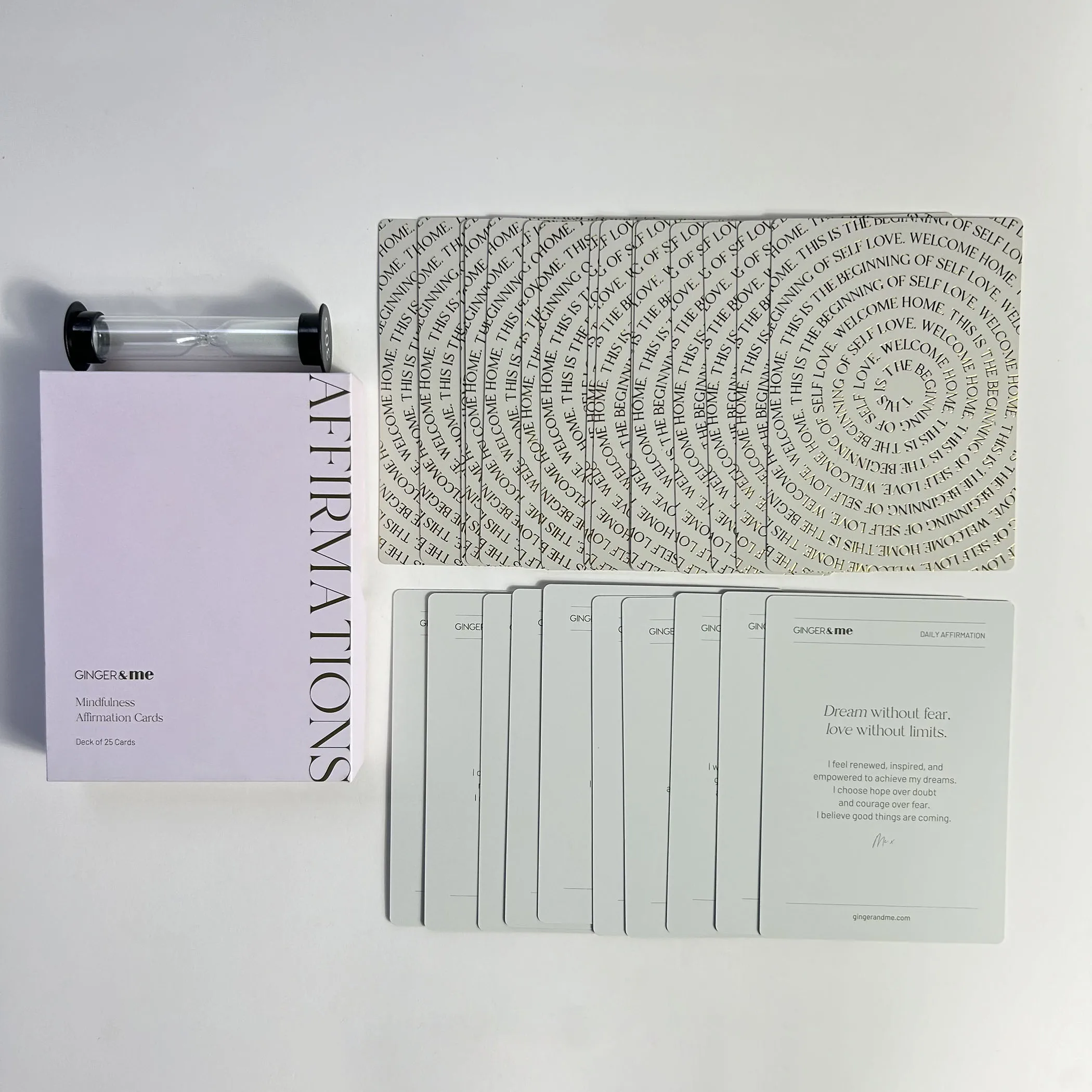 Wholesale Personalised  Affirmation Cards Custom Fun Inspirational Card Game Custom Print Paper Playing Cards