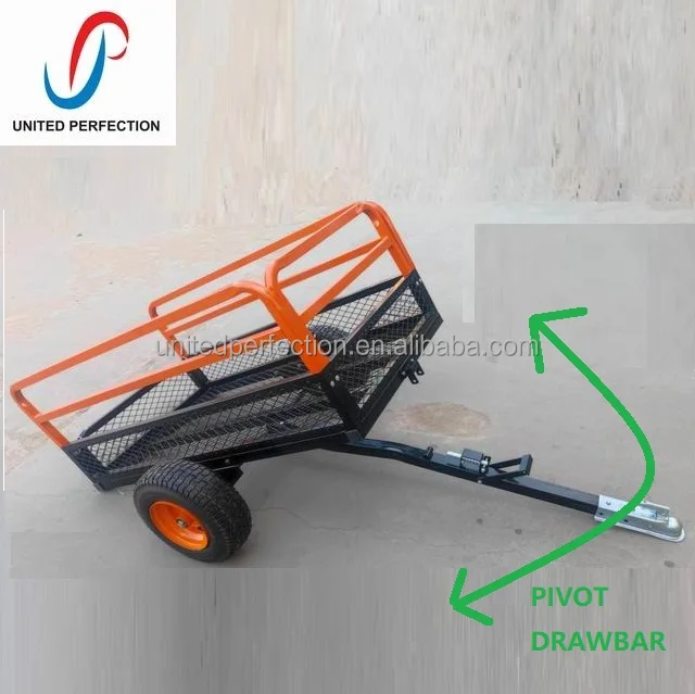 2023 best price Multi Purpose Pull Behind ATV DUMP TRAILER metal trailer metal cart dolly with low MOQ