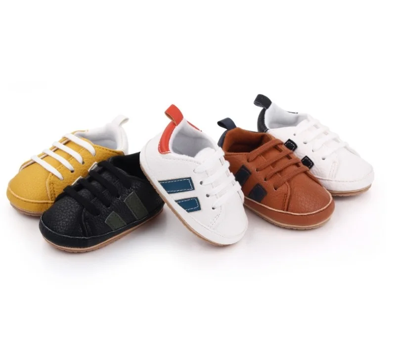 YIZHI Newborn Footwear Leopard Print Baby Shoes Spring Toddler First Walker PU Leather Infant Prewalker Shoes