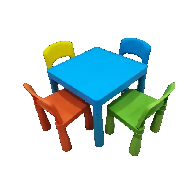 Multi-Purpose Plastic Table And Chair Set For Kids Toddler Play Table And Chair