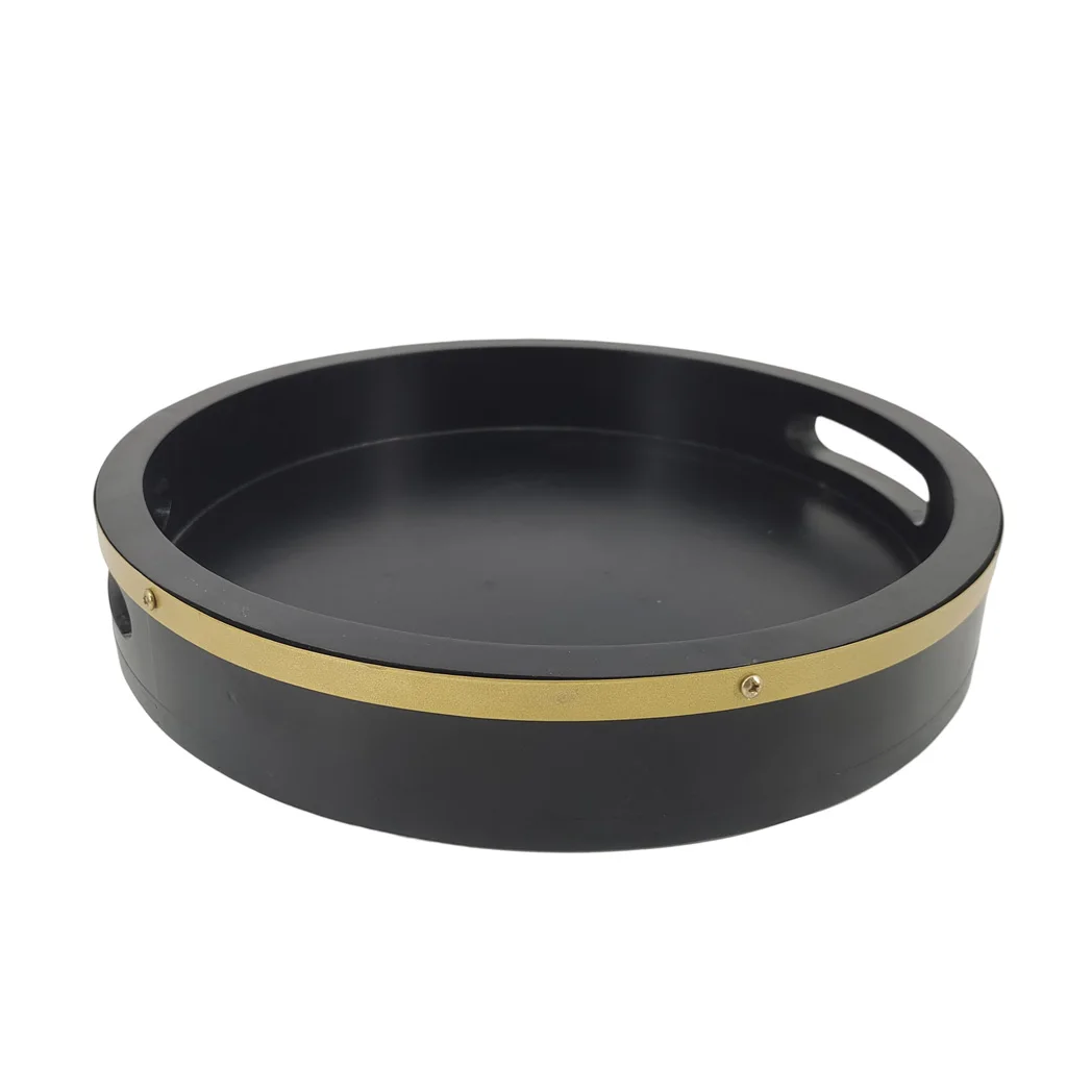 Round Wooden Tea Tray Hotel Serving Pine Wood Round Tea Tray Pine Wooden Round Tray Big With Handle