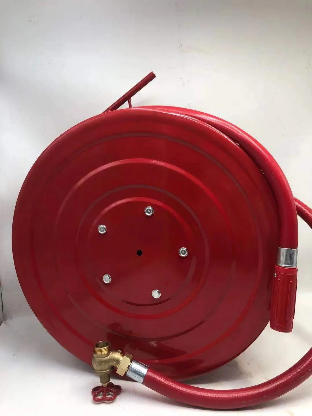 Carbon steel fire hose reel with 30 m 3/4 inch water hose for fire service