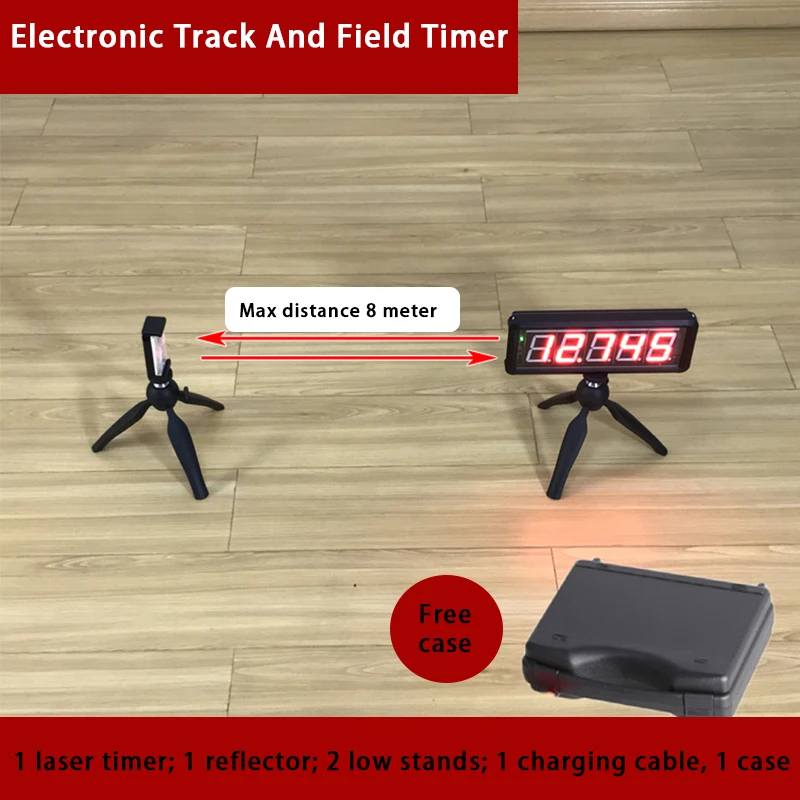 YIZHI Wireless Laser Timer Infrared Sensor Professional Running Sprint Racing High Precision Timing Shuttle Run Race Timer