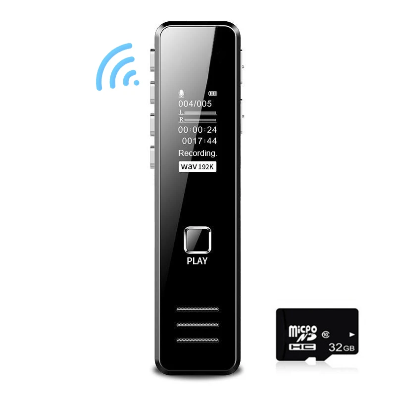 Digital Voice Recorder Sound Audio Recorder Dictaphone Voice Activated Recorder Recording Device with Playback MP3 player
