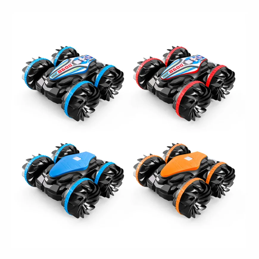 Factory Price Waterproof RC Remote Control Stunt Car Kids Land and Water Swing Arm Toys Radio Toy