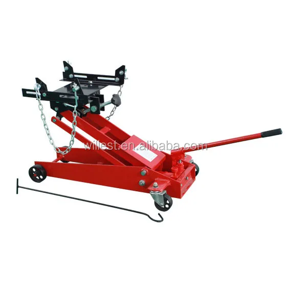 Low position car hydraulic floor trolley jack HUTZ 0.5 ton low profile transmission jack TJ05FH01 single stage car gearbox jack