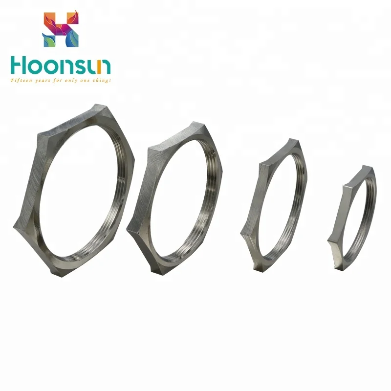 free shipping cable gland nut M thread locknut and bushing from hongxiang