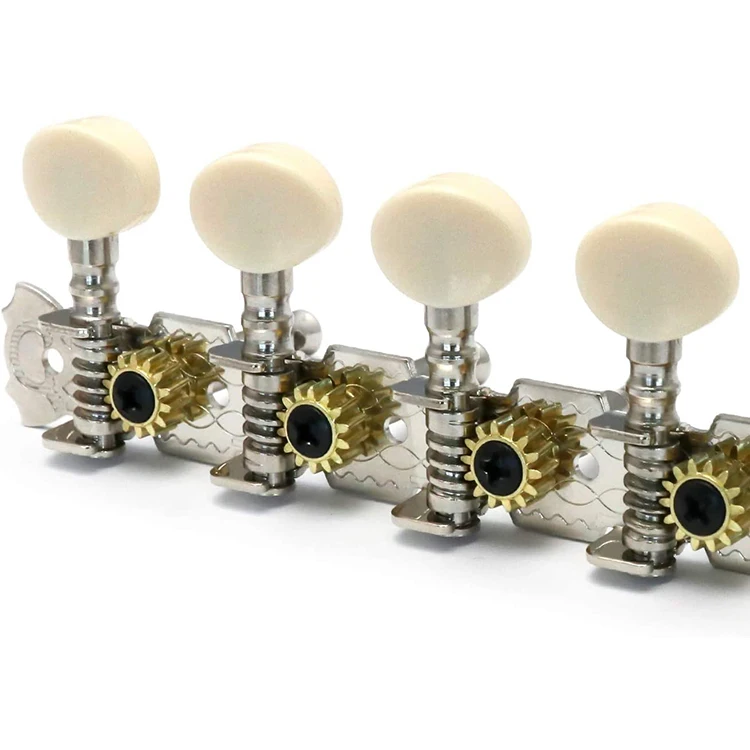 Custom 6L6R Chrome 12 Strings Acoustic Guitar Tuning Pegs Mandolin Machine Heads with Single Hole