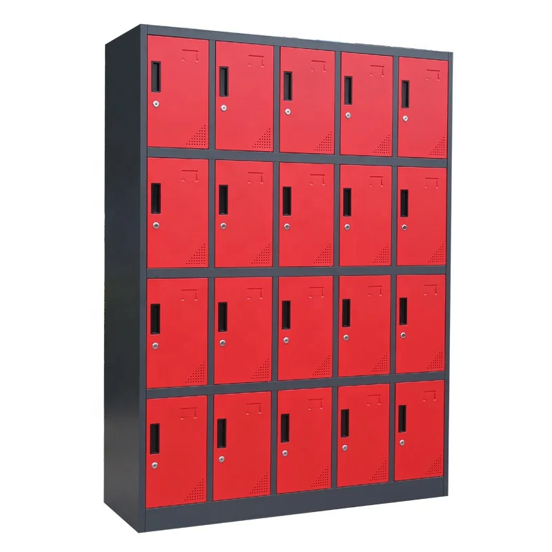Good Quality Steel Wardrobe 20 Door Steel Locker Gym Mirrored Wardrobe/Clothes Locker/Clothes Cabinet