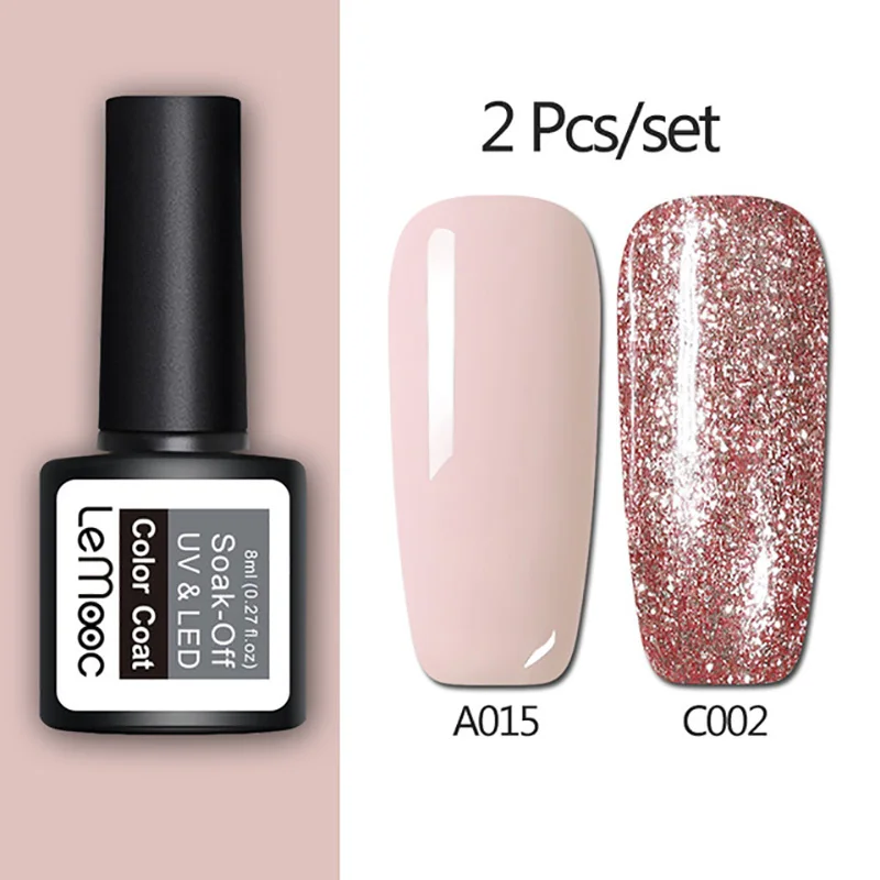 
YUXI Professional Glitter Gel Nail Polish Best Effect Pure Color Private Label Easy To Apply Polish Nail 