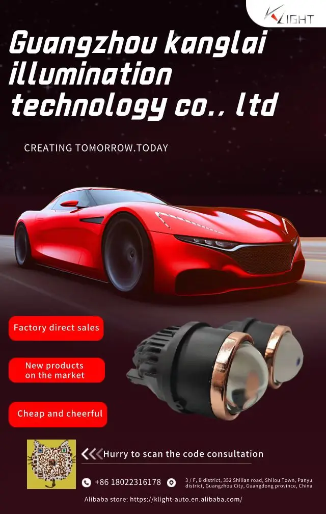 2022 Car Bi-led Projector Lens Light 9  halo headlights and fog lig For Headlight Projector mini fogging headlight lenses