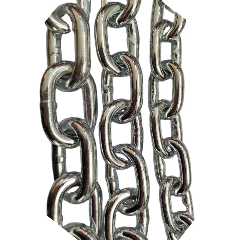 Electro galvanized DIN766 short link chain