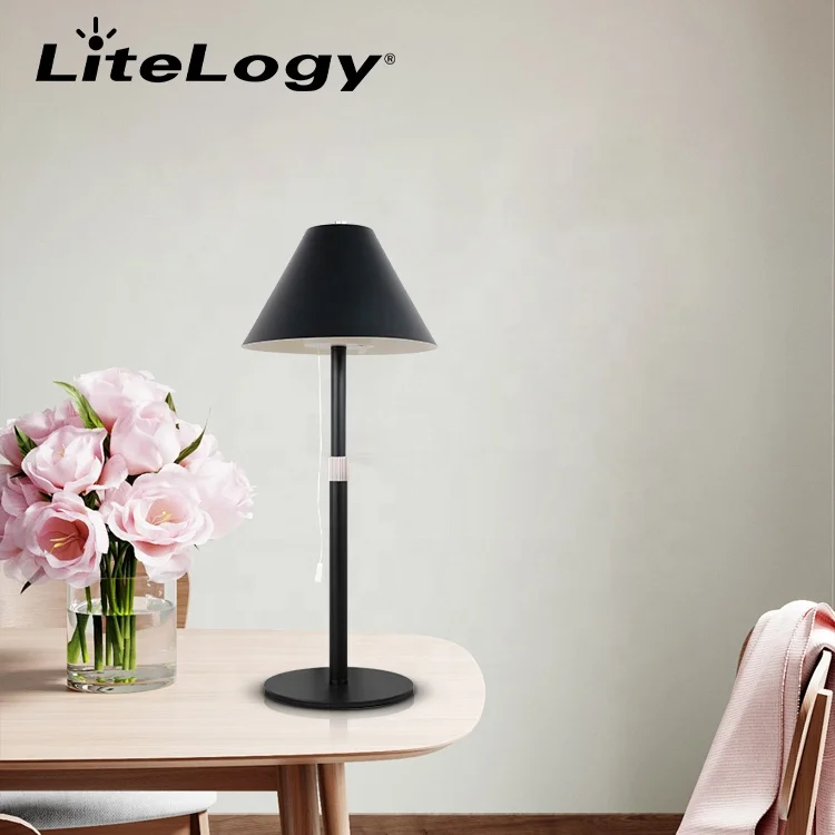 Hot Sale Adjustable Height Pull Chain Hotel Restaurant Rechargeable Led Table Lamp Lampada Tavolo Ristorante