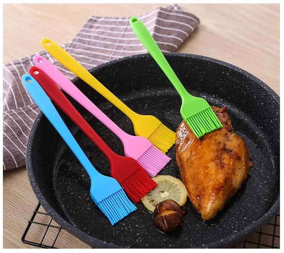 high quality OEM accepted Silicone Pastry Basting BBQ Sauce Cooking barbecue accessories oil grill brush