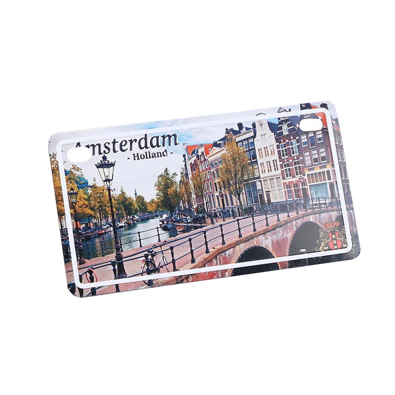 Factory Price Custom Decor Metal Aluminum Decorative License Plate Car Number Plate