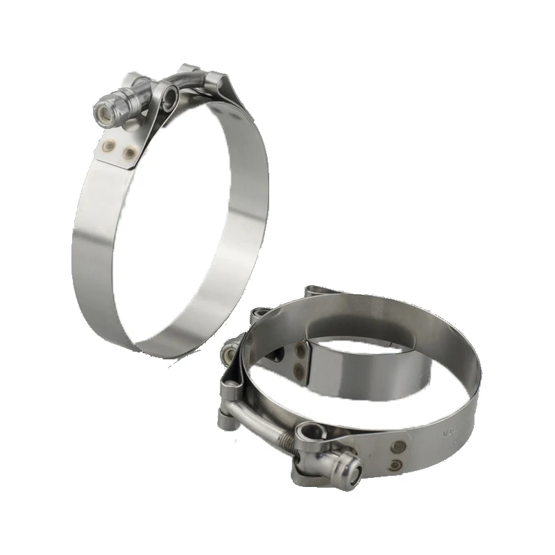 Heavy-Duty AccuSeal Band Clamps SS304 t-bolt with 19mm Band Width Lock-Nut Bolts Clamps
