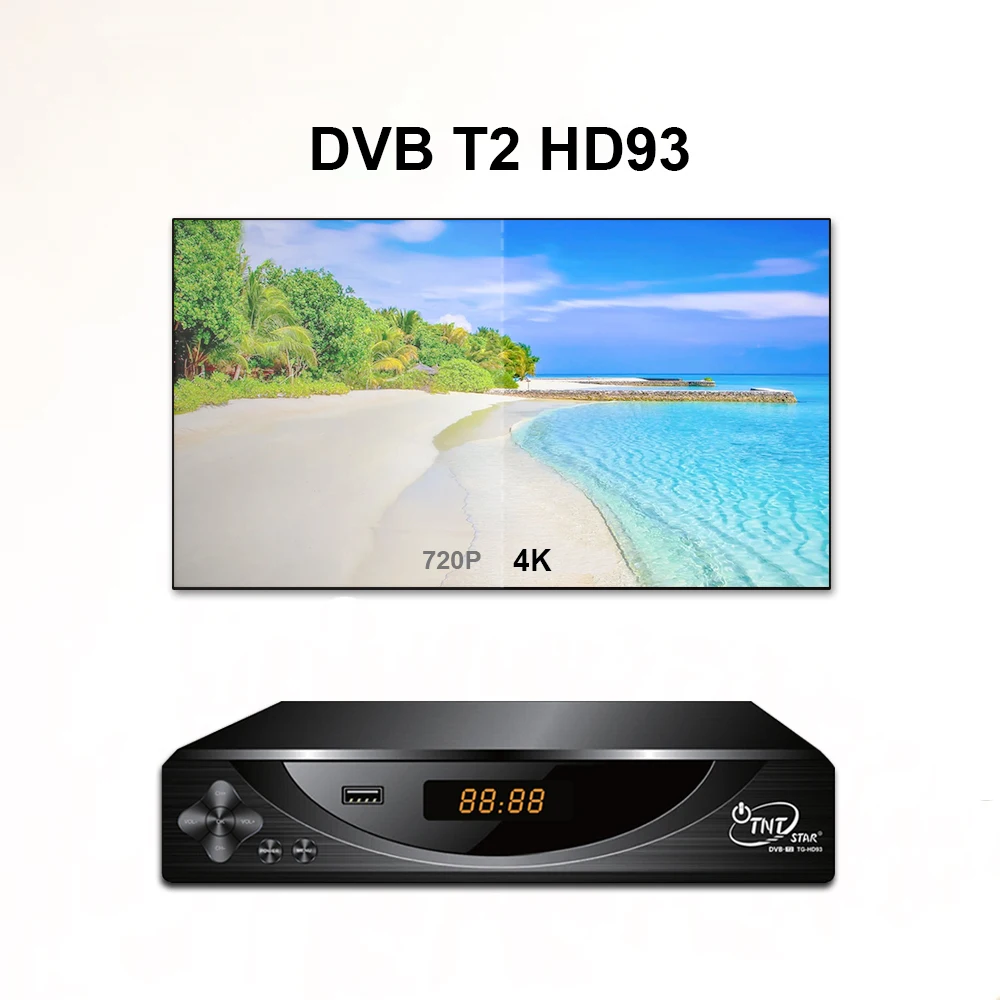 DVB T2 HD93 tntstar наружная антенна dvb-t2 приемник установленная верхная коробка цифров dvb t2 Высокое качество Поддержка DVR готовый серверный компьютером с экранным меню
