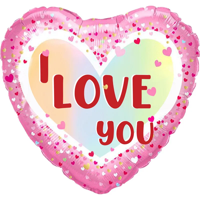 2024 wedding decoration backdrop 18 inch Heart Shaped  Foil Balloon wedding deco for wedding supplies decoration