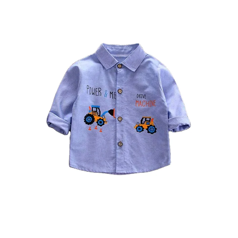 Детская хлопковая рубашка Sunny Baby с длинным рукавом новинка для мальчиков детская весенняя