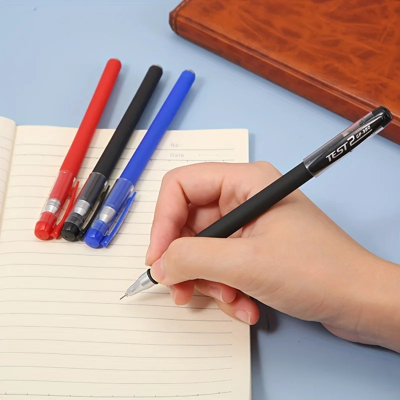 New Design Cheap Black Red Blue 0.5mm Signing Pen Comfortable Writing Manufacturer Wholesale Custom Plastic Gel Pens