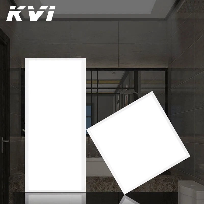 Indoor High Brightness Slim Square Flat Office Recessed Ceiling Lamp LED Commercial Panel Lights