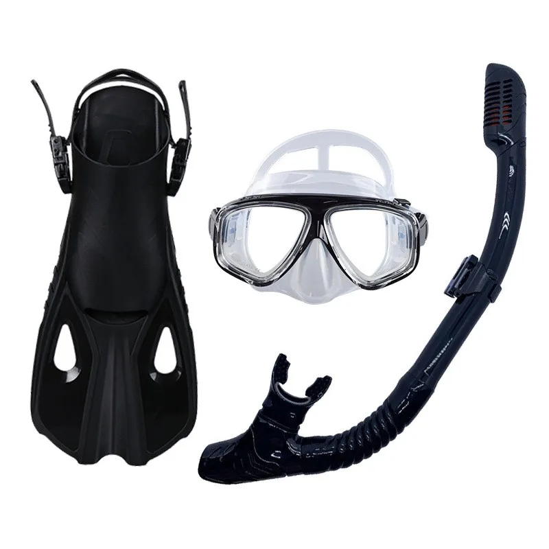 Premium Swim Goggles Anti Leak Snorkel gear Swimming Pool Accessory Dive Mask Snorkel Fins for men women