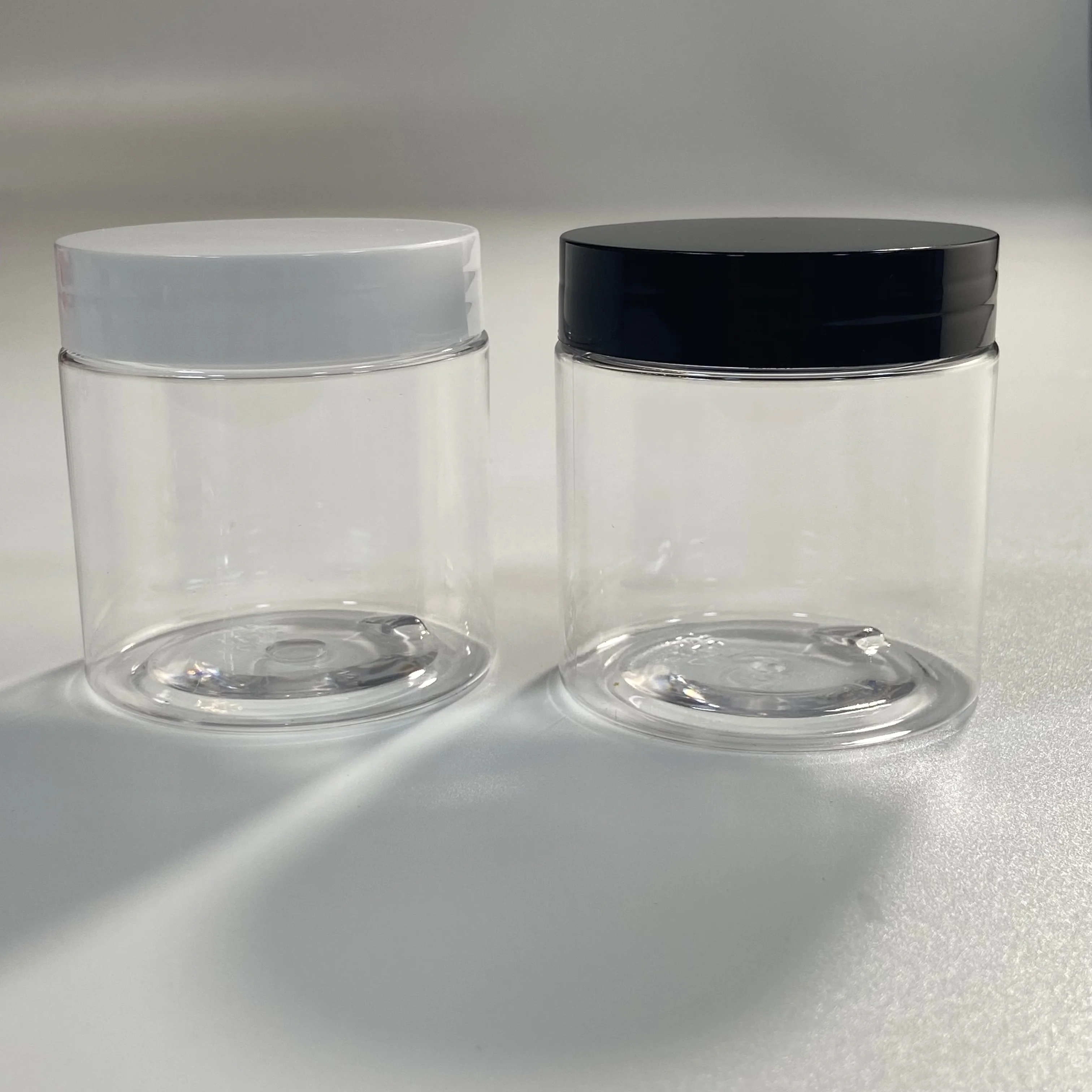 1oz 2oz 4oz 6oz 8oz 16oz Clear Powder Plastic Cream Jar PET Food Honey Container Jar with Lids