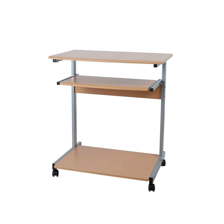 E2 standing desk with MDF movable 3 layer study table computer desk for home KC-7786S2