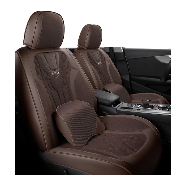 Hot-sale 2024 Five-seater Sports Luxury car seat covers seat cover car environmental leather car seat cover full set universal