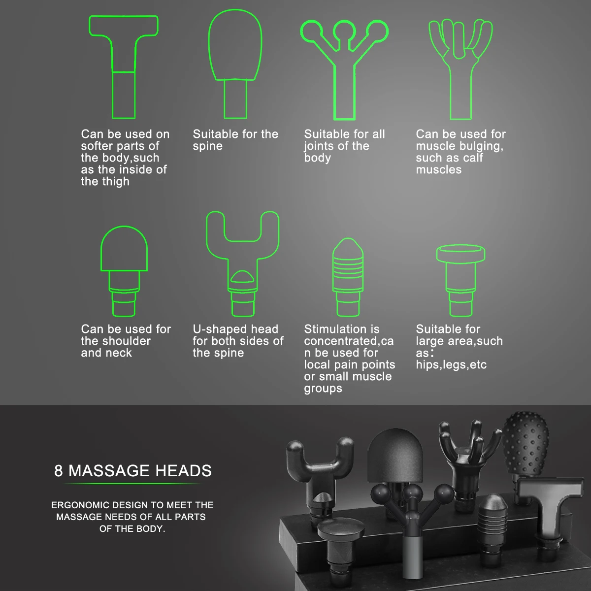 Factory OEM Muscle Massage Gun Heart Rate Calorie Calculate Powerful Professional Deep Tissue Percussion Massage Gun For Athlete