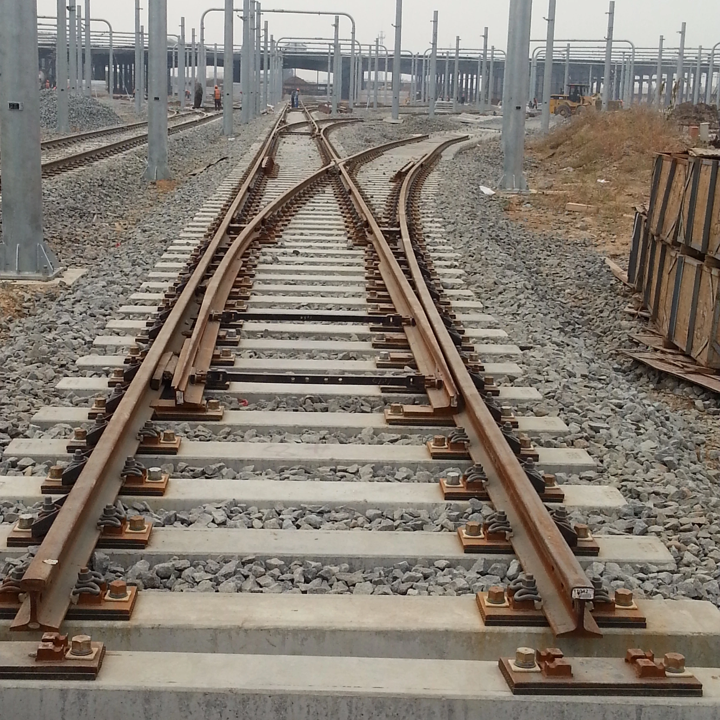 Switch Railroad Turnout Steel Rail Track Turnout For Railway