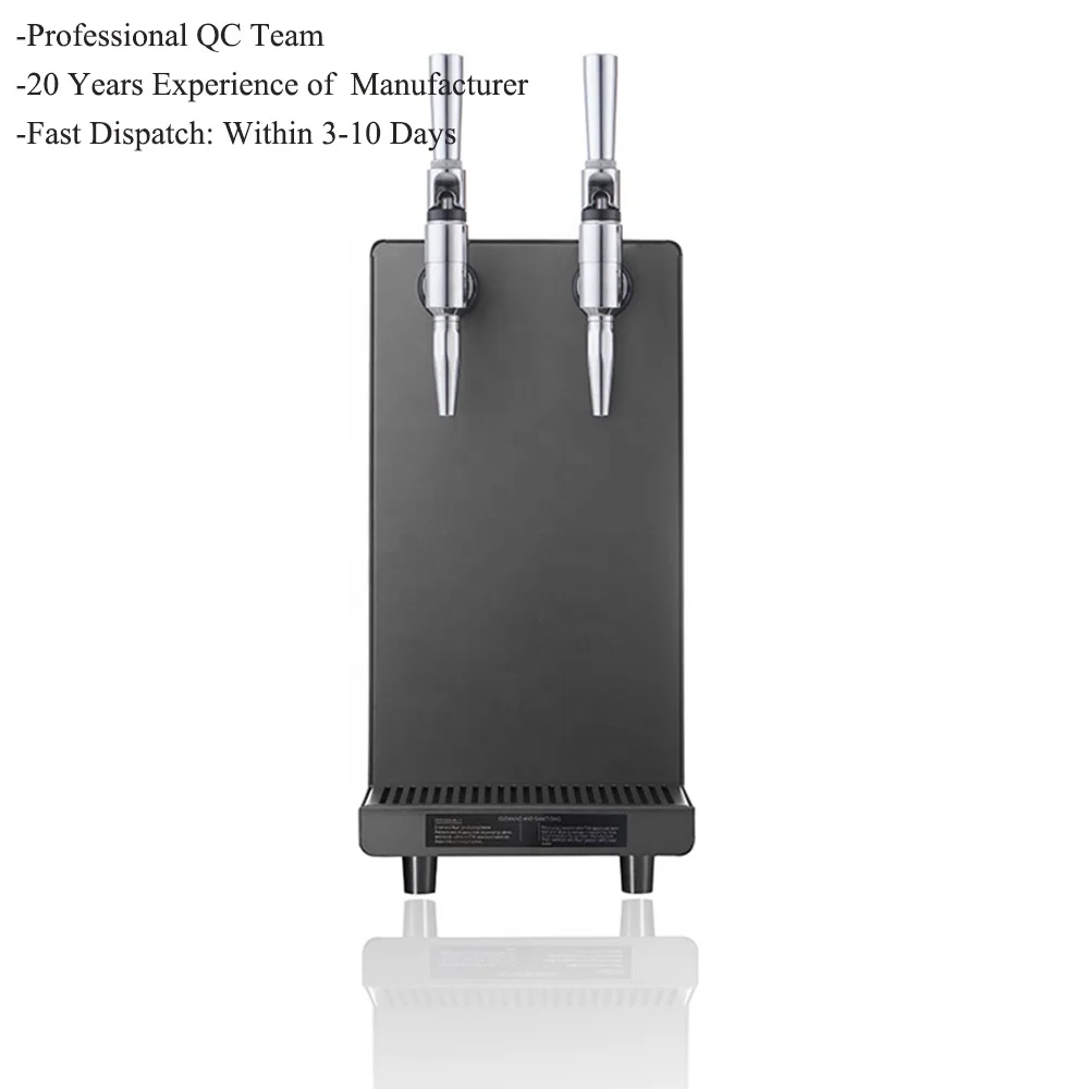 Bag-in-box  NEW design desktop nitro cocktail machine nitro juice dispenser Two faucets for commercial coffee machines