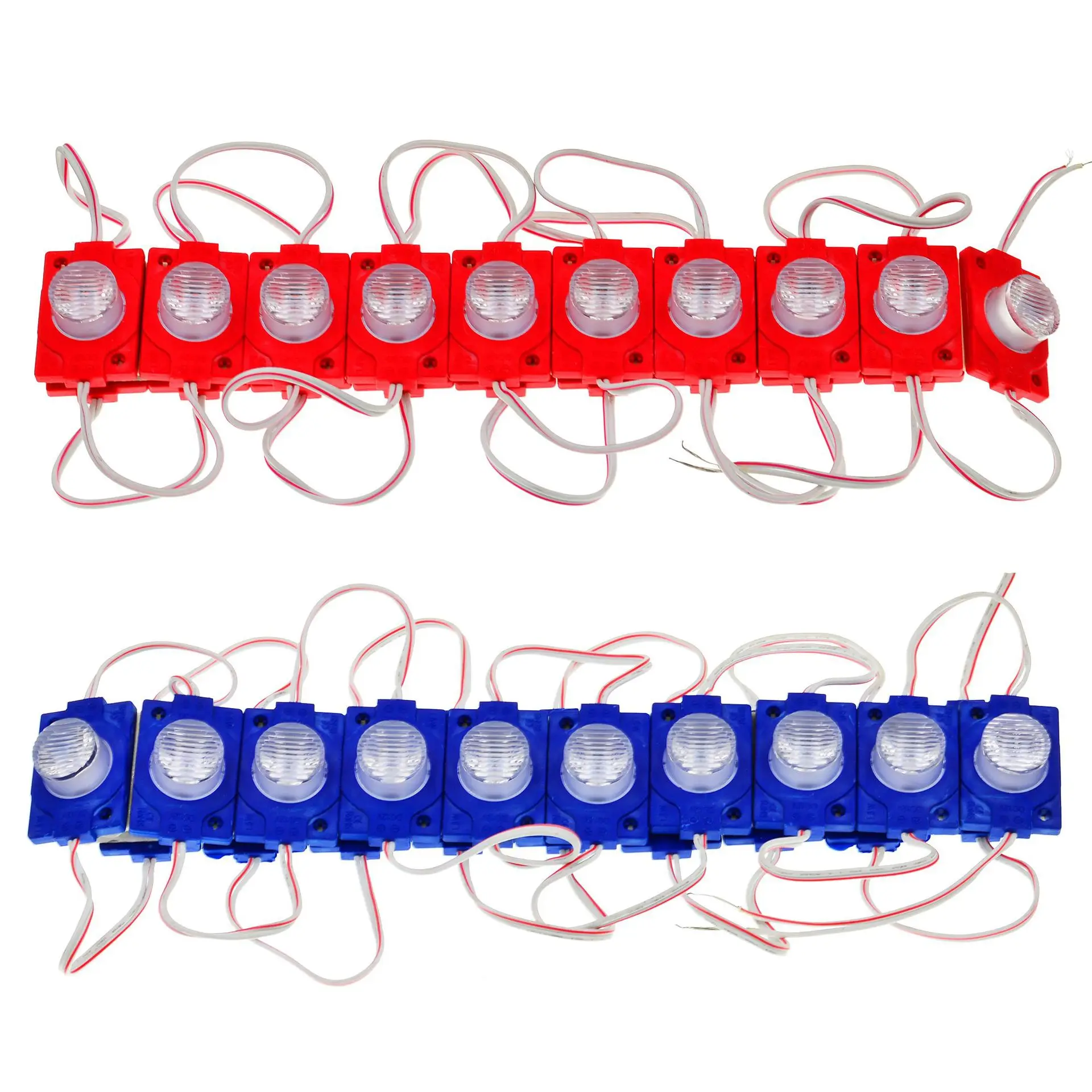 110V 220V 12v Side light modules for  advertising box 2W 3 led injection module smd ABS Edge led point light